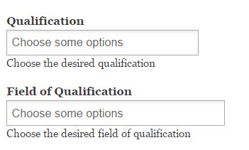 Qualification and Field of Qualification