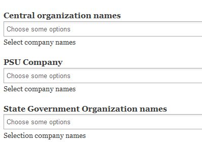 Step 10: Select Organization Names