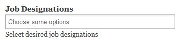 Step 12: Job Designation